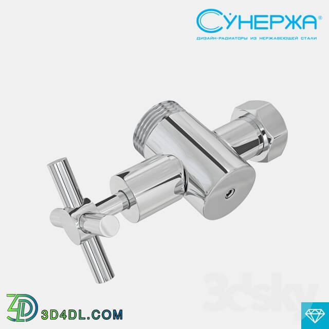 Towel rail - Valve with corner valve _cross_ Sunderzha