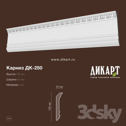 Decorative plaster - Dk-250_185Hx42mm 