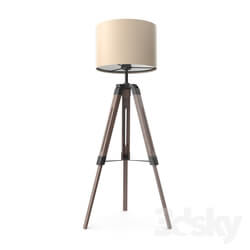 Floor lamp - 94326 Floor lamp LANTADA on a tripod_ 1x60W _E27__ Ø700_ H1050-1500 