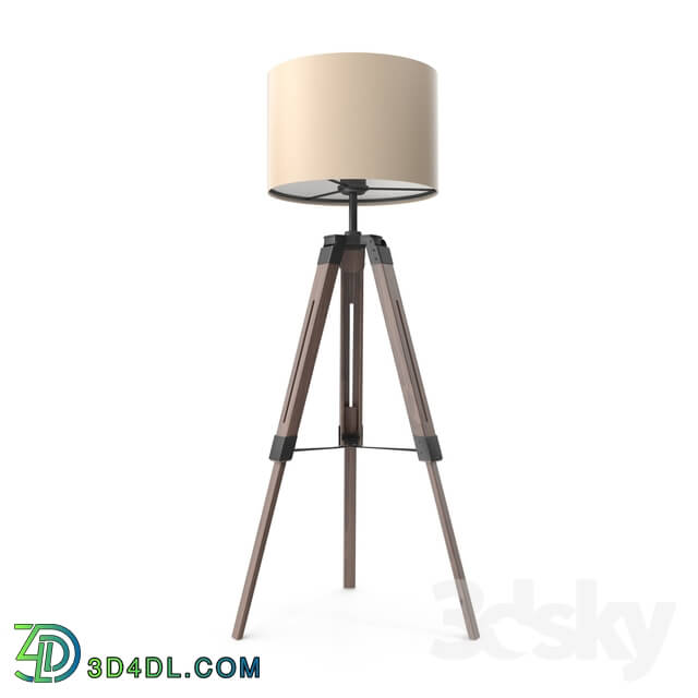 Floor lamp - 94326 Floor lamp LANTADA on a tripod_ 1x60W _E27__ Ø700_ H1050-1500