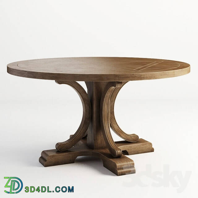 Table - GRAMERCY HOME - ALFORD ROUND TABLE 301.009-2N7
