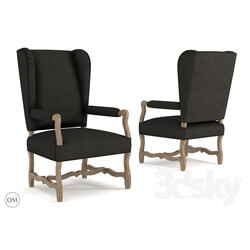 Chair - Belgium wing arm chair 8826-1100-2 w006 