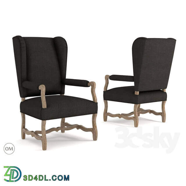 Chair - Belgium wing arm chair 8826-1100-2 w006