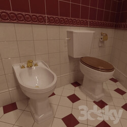 Toilet and Bidet - Classic bathroom fixtures 