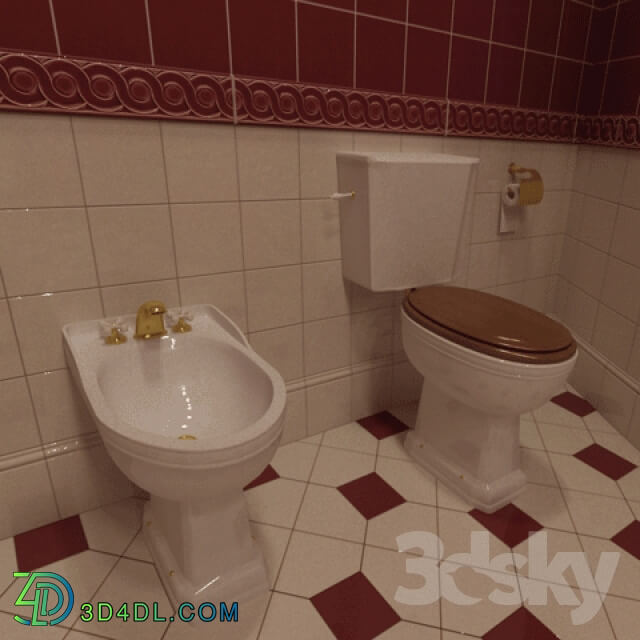 Toilet and Bidet - Classic bathroom fixtures