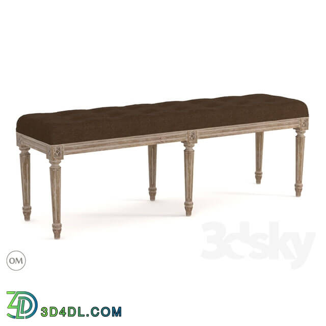 Other soft seating - French louis bench 7801-0008 a0008