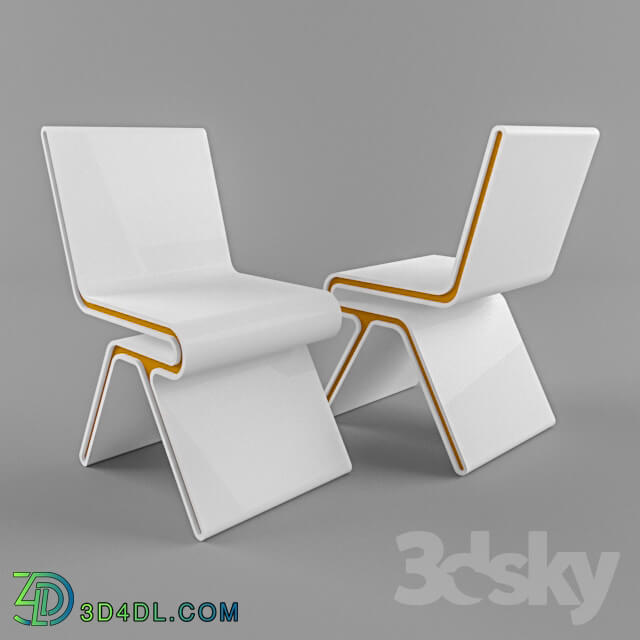 Table _ Chair - sleek futuristic