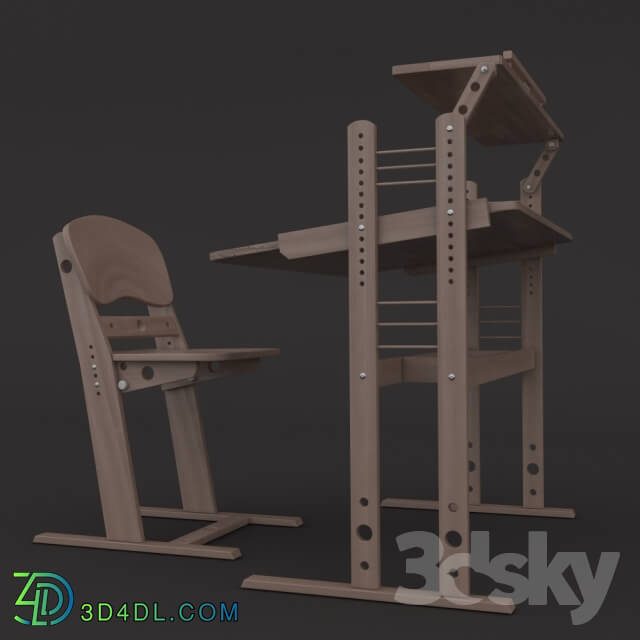 Table _ Chair - Desk and chair _quot_Schoolboy_quot_