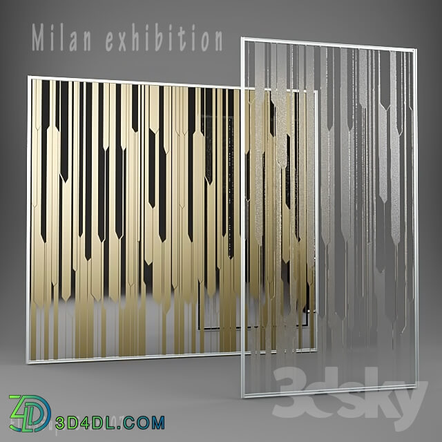 Doors - stained-glass window _ stained Milan exhibition