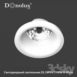 Spot light - Type LED lamp DL18414 _ 11WW-R White 