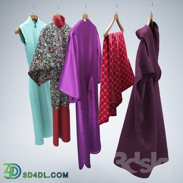 Clothes and shoes - Dresses on hangers