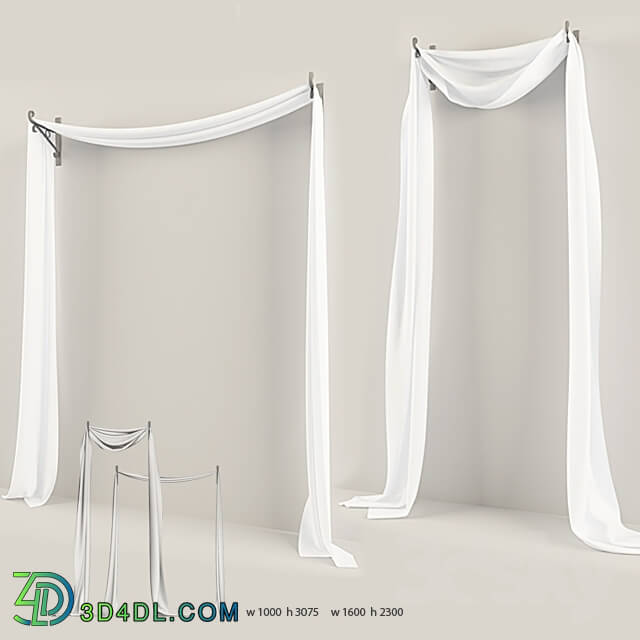 Curtain - Blind and curtain on the brackets