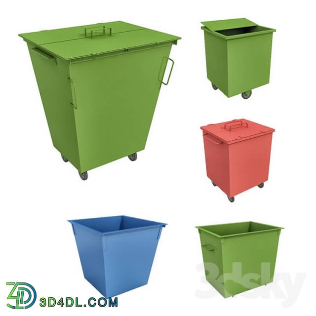 Other architectural elements - Bins for MSW