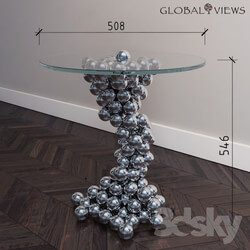 Table - Global Views Raquel Sphere Side Table 