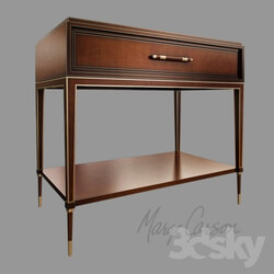 Sideboard _ Chest of drawer - Bedside table Marge Carson MLB12-2 Malibu Nightstand 