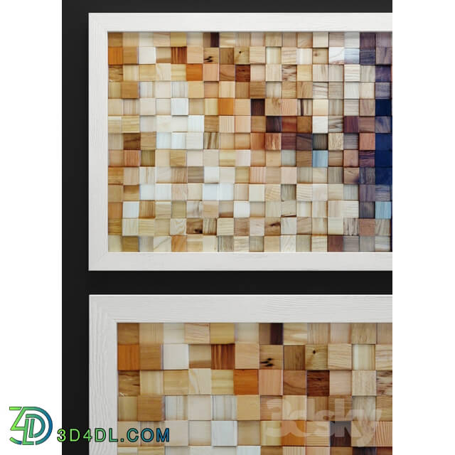 Other decorative objects - mosaic wood panel