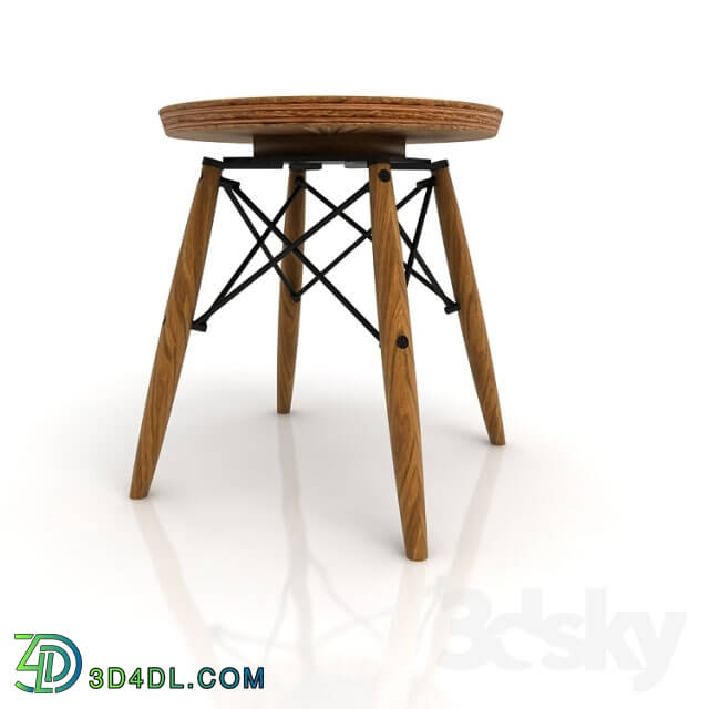 Table - Charles Eames table _ stool