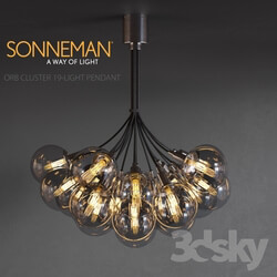 Ceiling light - Sonneman ORB CLUSTER 19-LIGHT PENDANT 