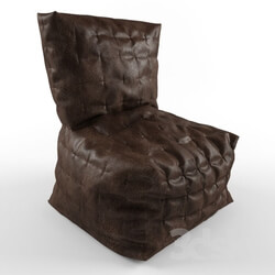 Arm chair - chair leather brown 