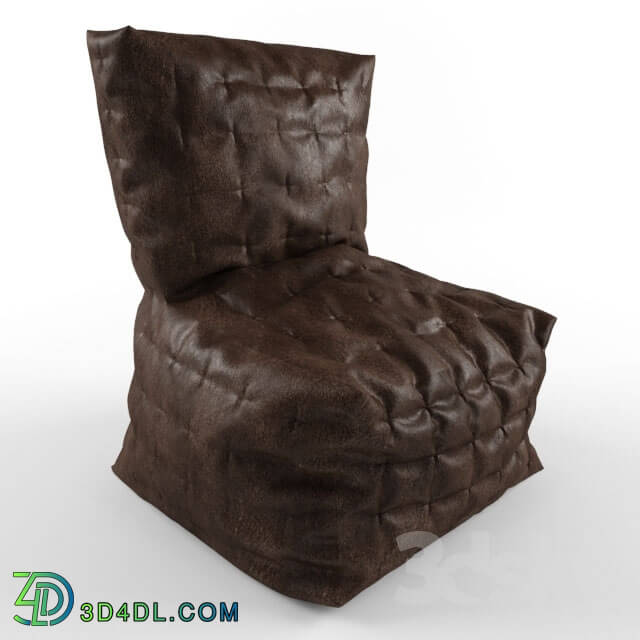 Arm chair - chair leather brown