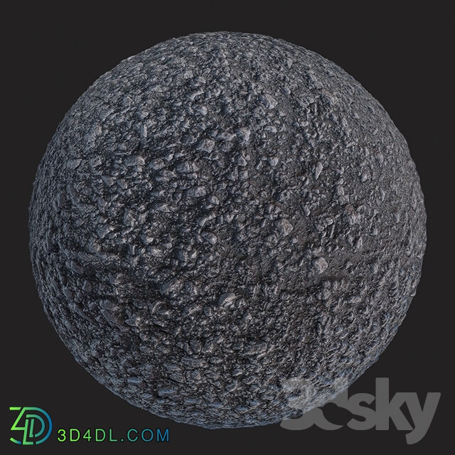 Stone - Asphalt Texture PBR 4K