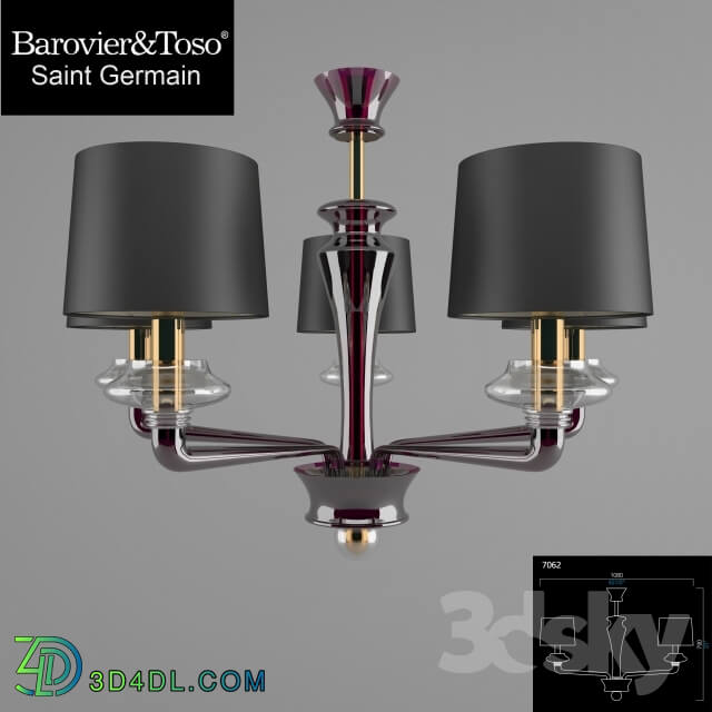 Ceiling light - BAROVIER _amp_ TOSO Saint Germain 7062