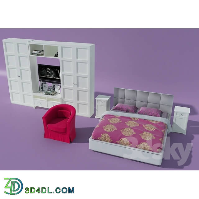 Bed - Set of furniture for Ikea bedrooms