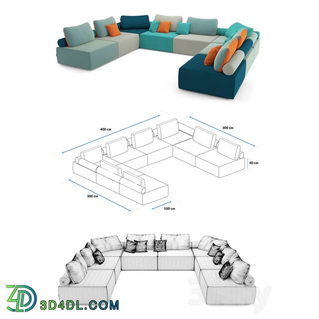 Sofa - OM Playmodul Atlantic