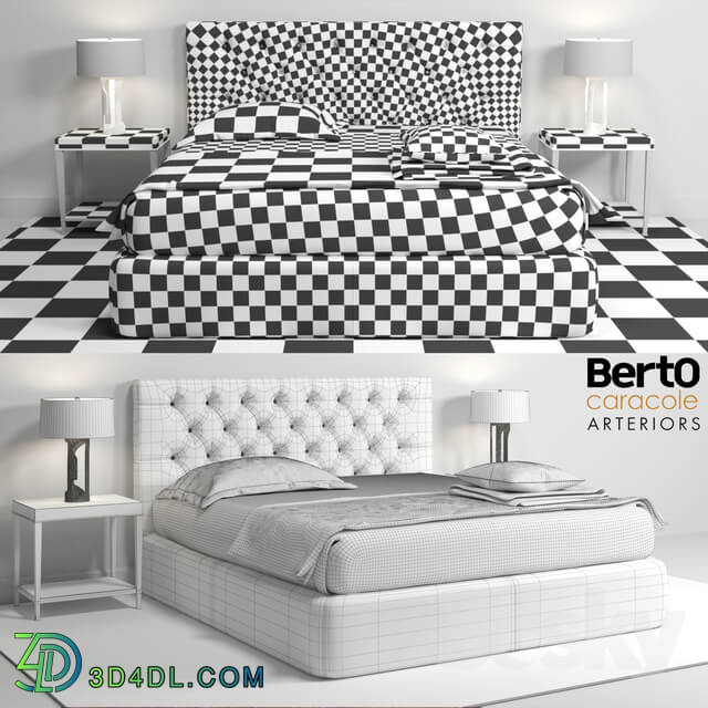 Bed - Berto_Tribeca _ Caracole_Blink of an eye _ Arteriors_Gloria lamp
