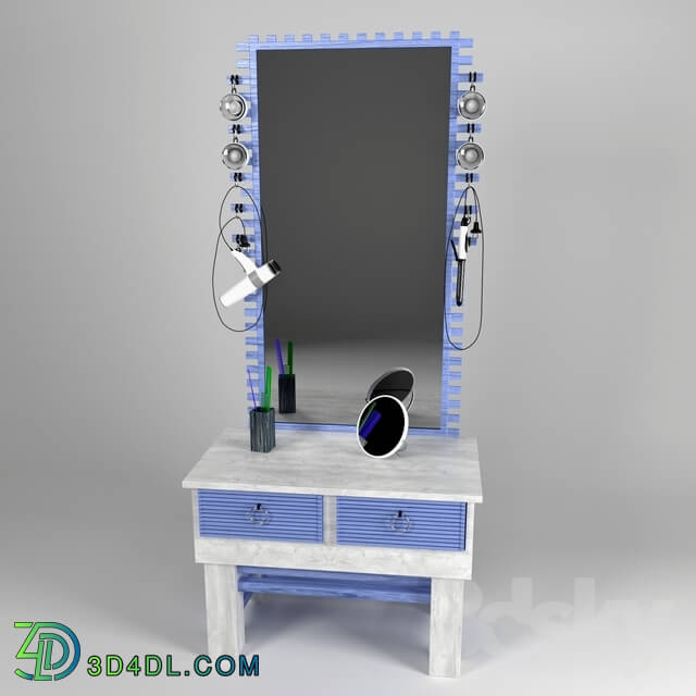 Beauty salon - Console and mirror