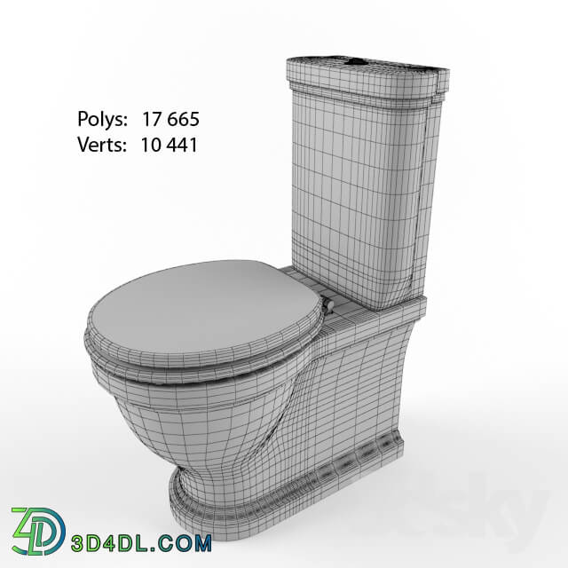 Toilet and Bidet - Galassia Ethos 8441