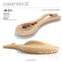 Other architectural elements - The parametric bench _Parametrica Bench GI-3.1_ 
