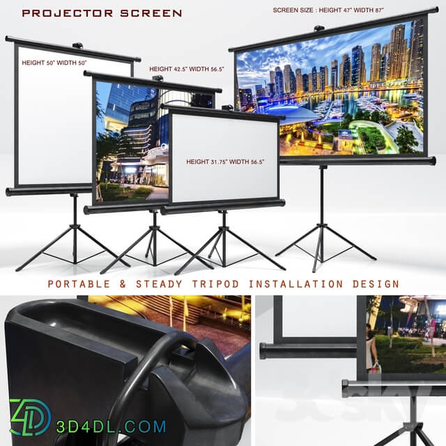 PCs _ Other electrics - projector screen