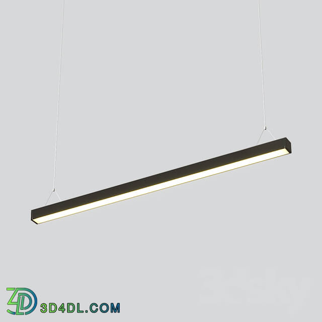 Ceiling light - Golden LED lamp from the profile 50 _ 50 mm Novosvet