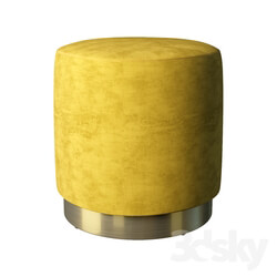 Other soft seating - Nomade pouf on gold base 