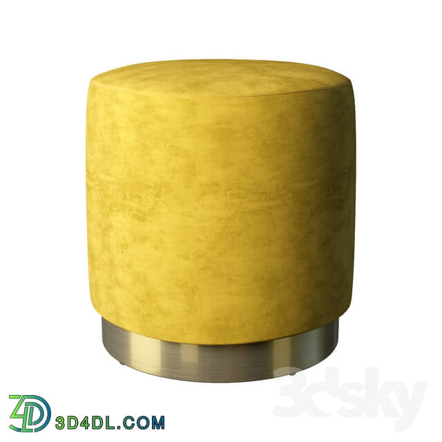 Other soft seating - Nomade pouf on gold base