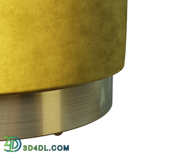 Other soft seating - Nomade pouf on gold base