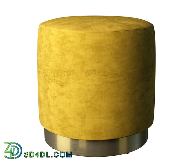 Other soft seating - Nomade pouf on gold base