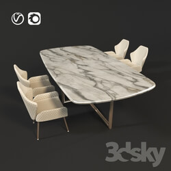 Table _ Chair - Modern Dining Set 