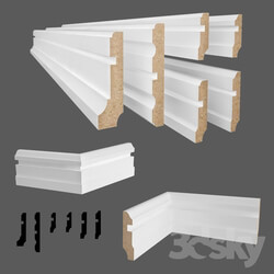 Decorative plaster - Baseboards x6 