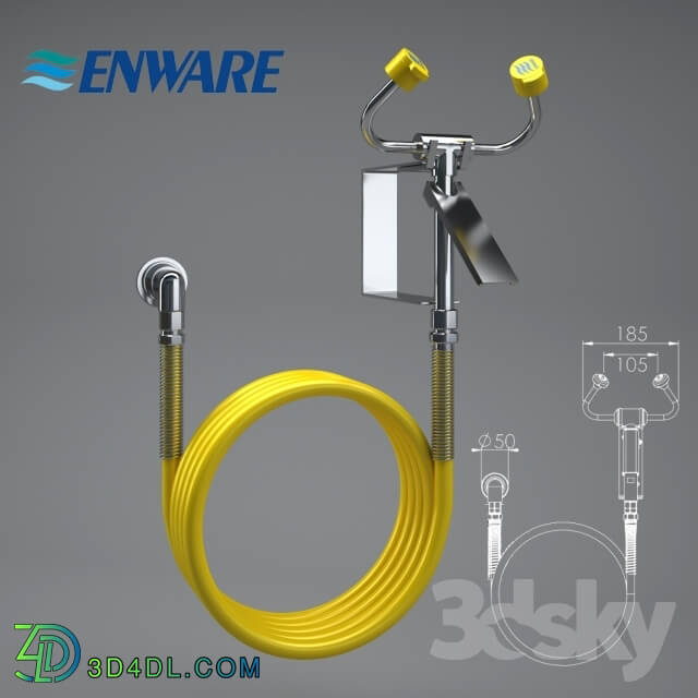 Faucet - Wall Mounted - Eye _ Face Wash Body Spray Shower