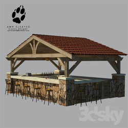 Other architectural elements - snack bar-Pergola 