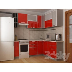 Kitchen - Kitchen red plastic 
