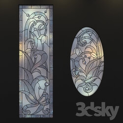 Doors - Stained-glass windows_ a set of 