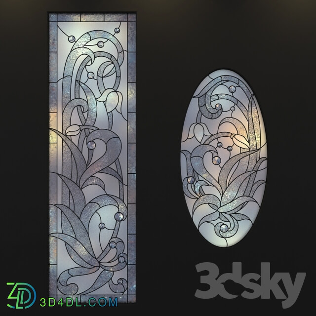 Doors - Stained-glass windows_ a set of