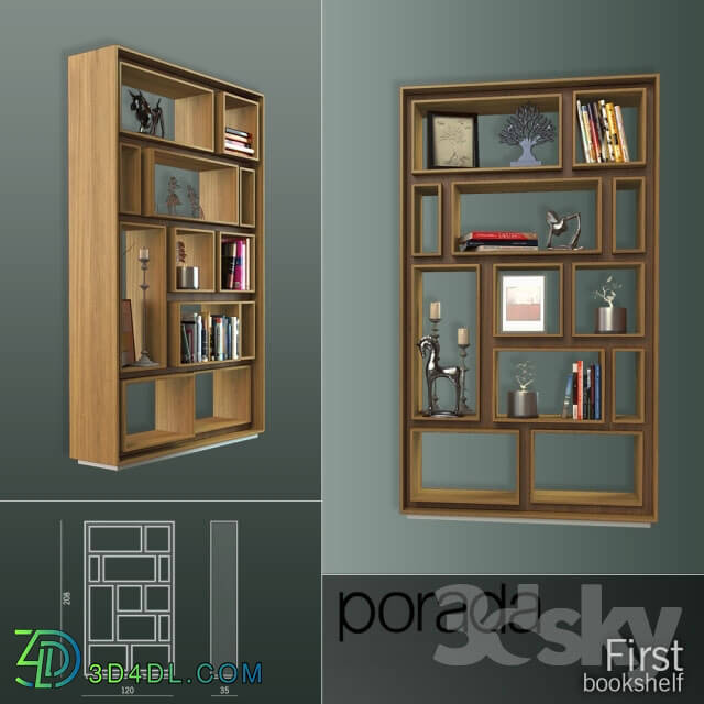 Wardrobe _ Display cabinets - Porada. First bookcase