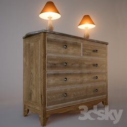 Sideboard _ Chest of drawer - Chest artichoke and lamp 