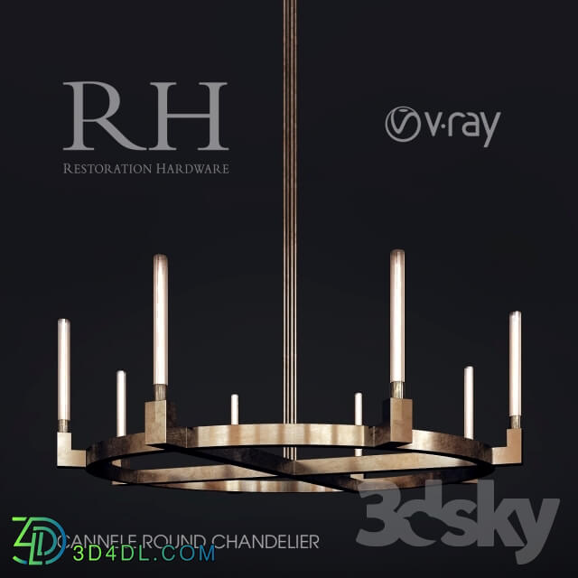 Ceiling light - RH Cannele Round Chandelier