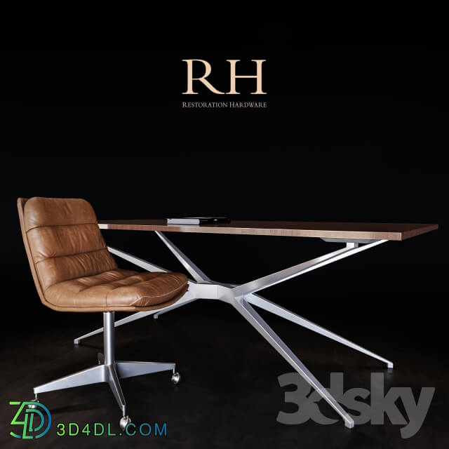 Table _ Chair - Restoration Hardware _ Griffith Chair _amp_ Maslow desk