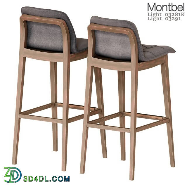 Chair - Montbel Barstool Light 03281K Light 03291